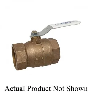 NIBCO NL96TXB Ball Valve, 2 Piece, 1-1/4 Inch Valve Size, NPT End Style, Silicon Bronze Body | CC6PWU