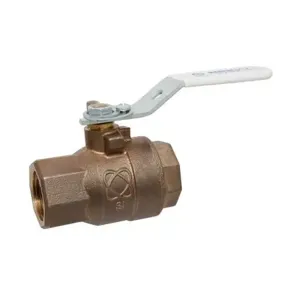 NIBCO NL95IXA Ball Valve, 2 Piece, 1 Inch Valve Size, Thread End Style, Silicon Bronze Body | BZ6XGF