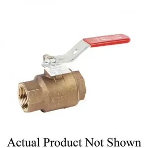 NIBCO NL95D3B Ball Valve, 2 Piece, 1-1/4 Inch Valve Size, NPT End Style, Bronze Body | BZ6LBC