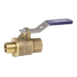 NIBCO NL95G0C Ball Valve, 2 Piece, 1-1/2 Inch Valve Size, MNPT x FNPT End Style, Bronze Body | CC4ZMP