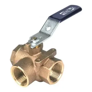 NIBCO NL95L1D Ball Valve, 2 Piece, 2 Inch Valve Size, FNPT End Style, Bronze Body | CA9WQA