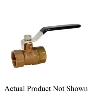 NIBCO NL9600A Ball Valve, 2 Piece, 1 Inch Valve Size, FNPT End Style, Brass Body | CC6PWG