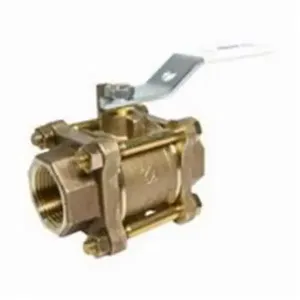 NIBCO NL995X6 Ball Valve, 3 Piece, 1/2 Inch Valve Size, FNPT End Style, Silicon Bronze Body | BU4XJM