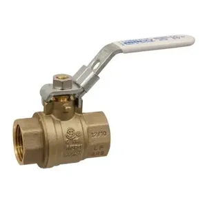 NIBCO NL998XLD Ball Valve, 2 Piece, 2 Inch Valve Size, FNPT End Style, Brass Body | BY7AJD