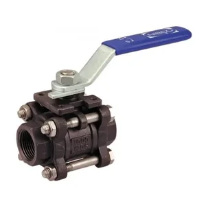 NIBCO NL99J5D Ball Valve, 3 Piece, 2 Inch Valve Size, NPT End Style, Carbon Steel Body | CB4PRM