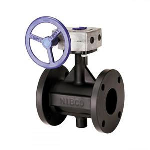 NIBCO NLFF55L Flat Face Butterfly Valve, 8 Inch Valve Size, Flanged End Style, 125 lb, Cast Iron | BY9WWR