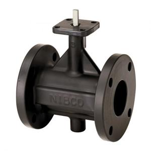 NIBCO NLFF00F Absperrklappe mit flacher Fläche, Ventilgröße 3 Zoll, Ausführung mit Flanschende, 125 lb, Gusseisen | CB6KPA