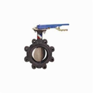 NIBCO NLG100J Lug Style Butterfly Valve, 5 Inch Valve Size, Ductile Iron | CC8NUE