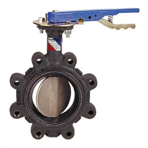 NIBCO NLG780J Lug Style Butterfly Valve, 5 Inch Valve Size, Ductile Iron | BY7QPW