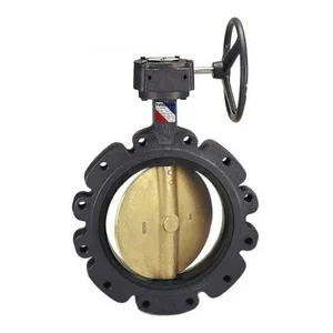 NIBCO NLG129N Lug Style Actuated Butterfly Valve, 12 Inch Valve Size, Ductile Iron | CC8NVP