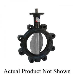 NIBCO NLG182E Lug Style Actuated Butterfly Valve, 2-1/2 Inch Valve Size, Ductile Iron | CB9XHF