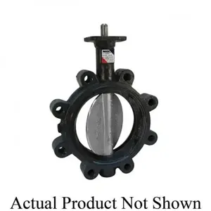 NIBCO NLG182F Lug Style Actuated Butterfly Valve, 3 Inch Valve Size, Ductile Iron | CB9XHY