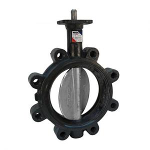 NIBCO NLG182F Lug Style Actuated Butterfly Valve, 3 Inch Valve Size, Ductile Iron | CB9XHY