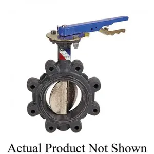 NIBCO NLG200H Lug Style Butterfly Valve, 4 Inch Valve Size, Ductile Iron | CB9XHP