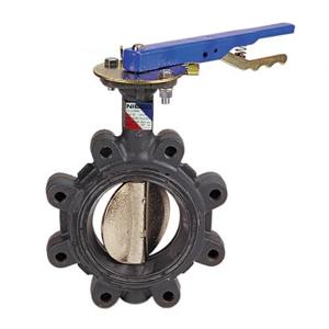 NIBCO NLG260H Lug Style Butterfly Valve, 4 Inch Valve Size, Ductile Iron | BY9MDH