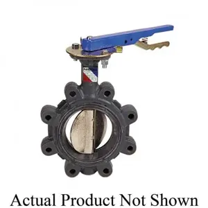 NIBCO NLG24TD Lug Style Butterfly Valve, 2 Inch Valve Size, Ductile Iron | BY9MCP