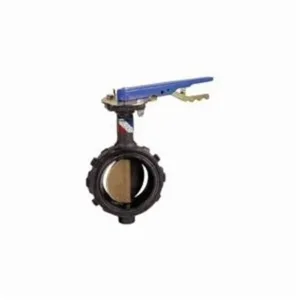 NIBCO NLH110J Wafer Style Butterfly Valve, 5 Inch Valve Size, Ductile Iron | CB8QHL