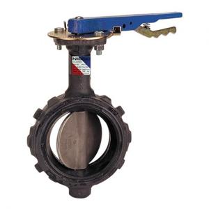 NIBCO NLH340H Wafer Style Butterfly Valve, 4 Inch Valve Size, Ductile Iron | BY4VHY
