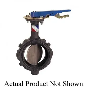 NIBCO NLH241J Wafer Style Actuated Butterfly Valve, 5 Inch Valve Size, Ductile Iron | BZ3KFB