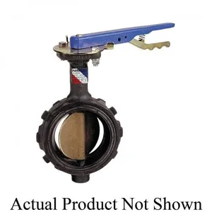 NIBCO NLH165L Wafer Style Butterfly Valve, 8 Inch Valve Size, Ductile Iron | BZ3KDG