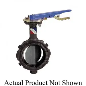 NIBCO NLH945N Wafer Style Butterfly Valve, 12 Inch Valve Size, Ductile Iron | CA6QJG