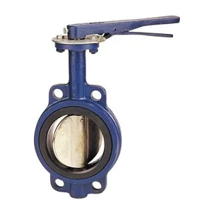 NIBCO NLJ100K Wafer Style International Butterfly Valve, 6 Inch Valve Size, Cast Iron | CA6QJL