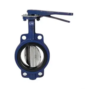 NIBCO NLJ160M International Wafer Style Butterfly Valve, 10 Inch Valve Size, Cast Iron | CC6FNQ