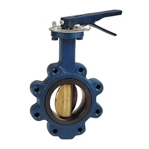 NIBCO NLJ320E Lug Style International Butterfly Valve, 2-1/2 Inch Valve Size, Cast Iron | CC6FPE