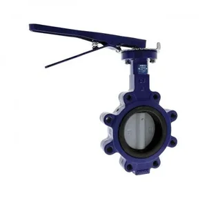 NIBCO NLJ381L Lug Style Butterfly Valve, 8 Inch Valve Size, 125 lb, Cast Iron | CB3NLF