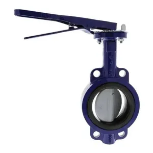 NIBCO NLJ384H Wafer Style Butterfly Valve, 4 Inch Valve Size, 125 lb, Cast Iron | CB3NLY