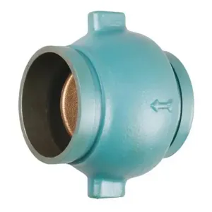 NIBCO NLM350XF In-Line Check Valve, 3 Inch Valve Size, Grooved, Ductile Iron Body | CA8THR