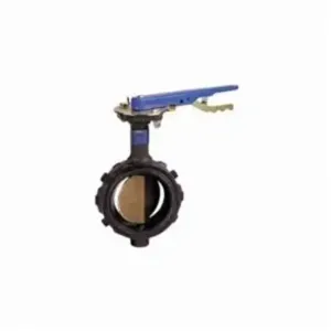 NIBCO NLS100M Wafer Style Butterfly Valve, 10 Inch Valve Size, Cast Iron | BZ2RQA