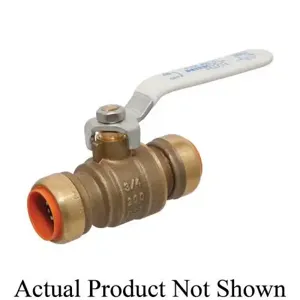 NIBCO NN998H6E Ball Valve, 1/2 Inch Valve Size, Push End Style, Brass Body | BU4NGZ