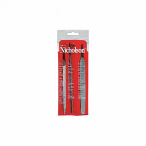 NICHOLSON 22015NNN File Set3Pc6In Tape Rrnd, 6 Inch Mill/6 Inch Round/6 Inch Slim Taper, 3 Pieces | CT4CDC 24H349