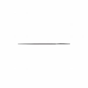 NICHOLSON 40651N Needle File, Round, Double-Cut, Safe Edge Cut, Smooth Cut, 6 Inch Length Without Tang | CT4CFN 24H226