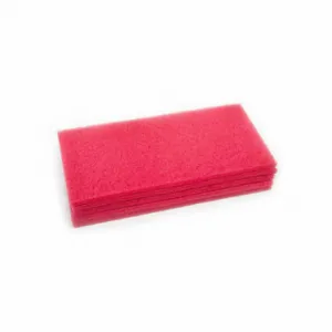 NILFISK 997001 Scrubbing Pad, Red, 28 Inch X 14 Inch Floor Pad Size, 5 PK | CT4CJQ 783XP5