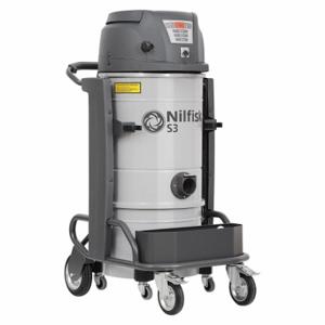 NILFISK S3/50N1AP50KT Shop Vacuum, Wet/Dry, Hepa, 26 Gal Tank Size, Steel, 2 3/4 Inch Vacuum Hose Dia | CT4CJZ 804H69