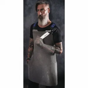 NIROFLEX USA S4-2234A Bib Apron, Strap, Bib Apron, 22 Inch Apron Width, 34 Inch Apron Length, Strap | CT4CNJ 55NN75