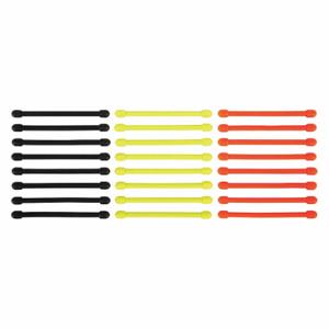 NITE IZE GTPP3-A1-R8 Gear Tie, 3 Inch Length, Black/Bright Orange/Neon Yellow, 24 PK | CT4CQN 60HX04