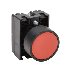 NITRA ECP3101 Pneumatic Pushbutton, IP65, 22mm, Momentary, Operator Only, Plastic Base, Plastic Bezel | CV7WFE