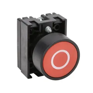 NITRA ECP3106 Pneumatic Pushbutton, IP65, 22mm, Momentary, Operator Only, Plastic Base, Plastic Bezel | CV7WFK