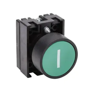 NITRA ECP3107 Pneumatic Pushbutton, IP65, 22mm, Momentary, Operator Only, Plastic Base, Plastic Bezel | CV7WFL