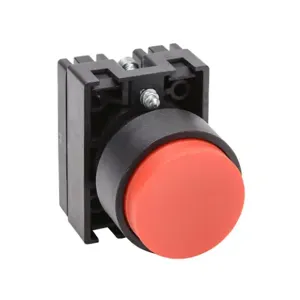 NITRA ECP3111 Pneumatic Pushbutton, IP65, 22mm, Momentary, Operator Only, Plastic Base, Plastic Bezel | CV7WFN