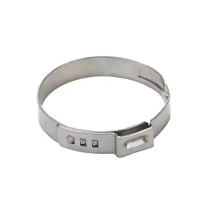 NITRA HCSS-1 Hose Clamp, Interlocking Ear, 1.236-1.362 Inch Dia., 304 Stainless Steel, Pack Of 10 | CV7QMK