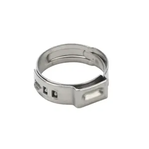 NITRA HCSS-12 Hose Clamp, Interlocking Ear, 0.654-0.780 Inch Dia., 304 Stainless Steel, Pack Of 10 | CV7QML