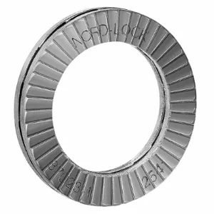 NORD-LOCK 1570 Wedge Lock Washer, 254 Smo Stainless Steel, 1/4 Inch Size, 0.09 Inch Thickness, 10PK | CG8YEW 12W495