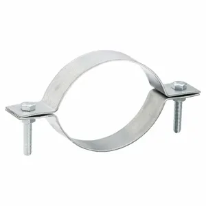 NORDFAB 8010004255 Duct Hanger, 4 Inch Duct, Steel, 1 1/2 Inch Ht, 6 Inch Lg, 4 Inch Width, Galvanized Steel | CT4DEX 45ZD80