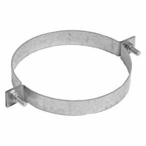 NORDFAB 8010004263 Duct Hanger, 8 Inch Duct, Steel, 1 1/2 Inch Ht, 10 Inch Lg, 8 Inch Width, Galvanized Steel | CT4DFB 45ZD84