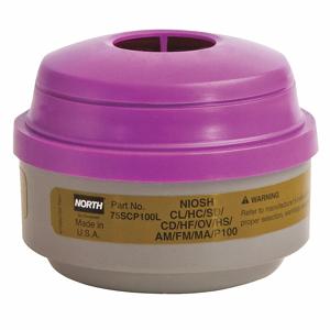 NORTH BY HONEYWELL 75SCP100L Combination Cartridge/Filter, Magenta/Olive Color, Threaded, 1 Pair | CH9WQG 16M236