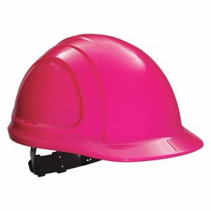 NORTH BY HONEYWELL N10R200000 Hard Hat, Front Brim Head Protection, Type 1, Class E, Hot Pink | CJ2KHG 49ZZ14